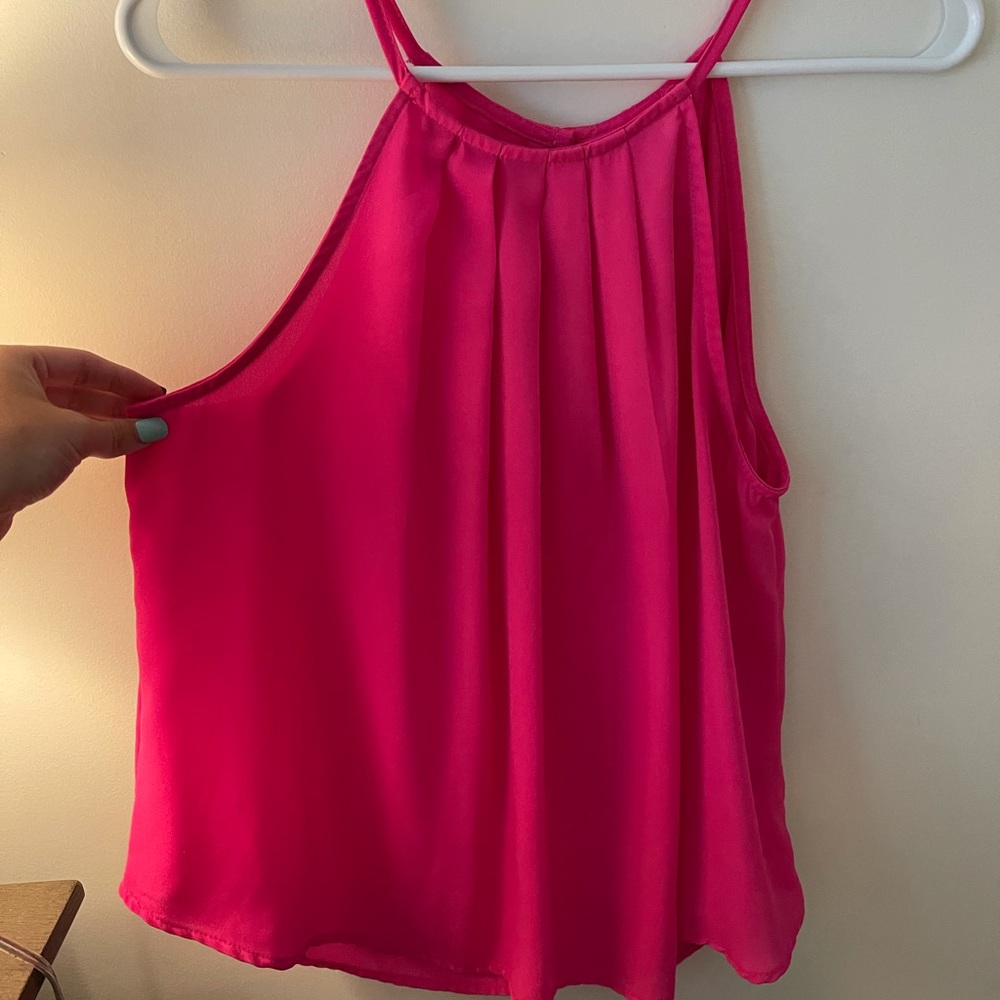 Francesca’s Halter Pink Top
